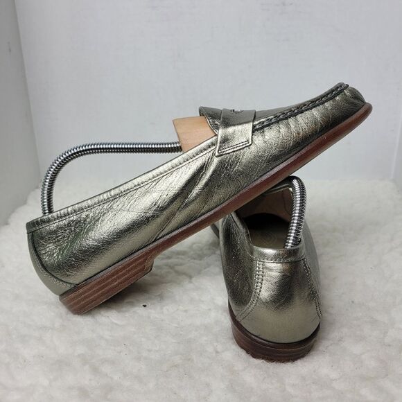 SAS Tripad Comfort Women's Size 11.5 M Loafers Slip On Silver Leather - Picture 5 of 10